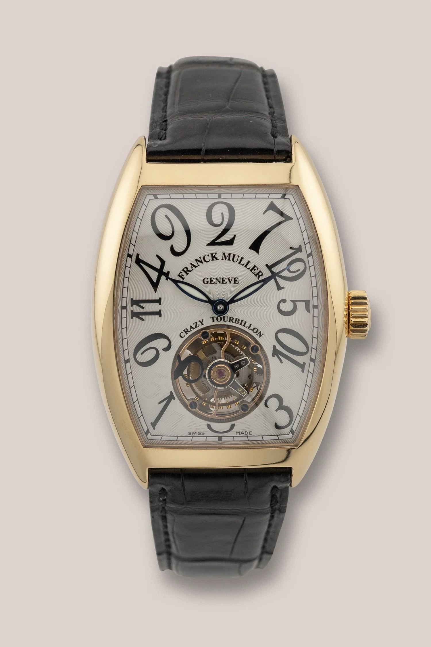 luxury Franck Muller wristwatch with a gold case