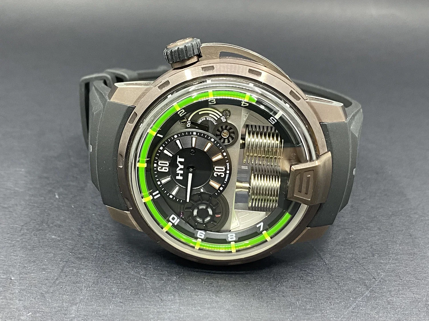 HYT H1 Titanium Bronze Black Dial - 148-TB-21-GF-RU
