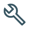 Outline of a wrench