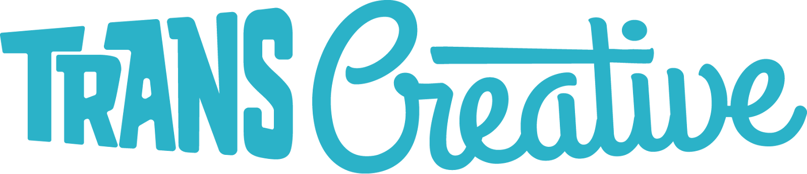 Transfer Creative logo in blue text with a stylized, modern font.