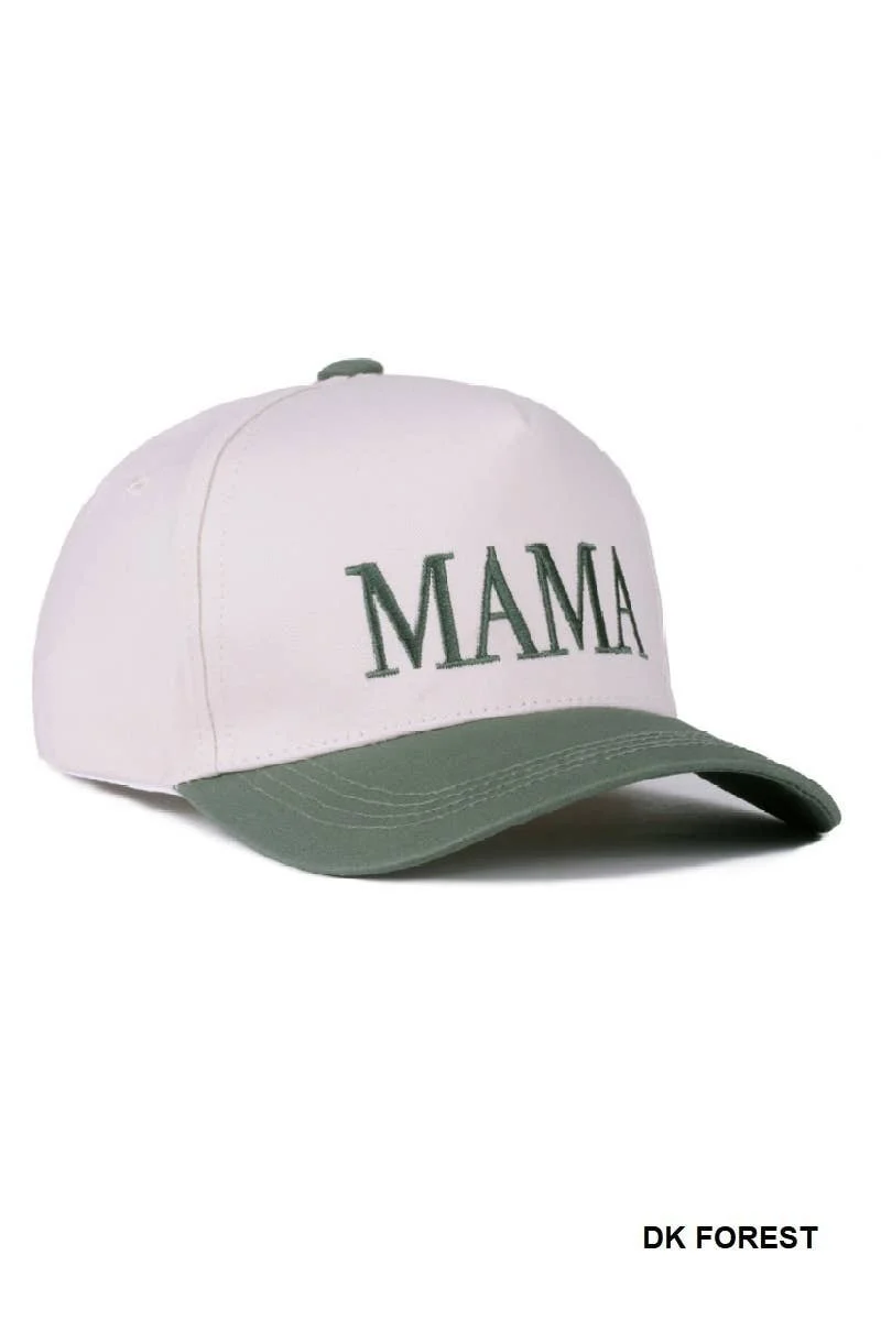Mama Two Tone Canvas Cap