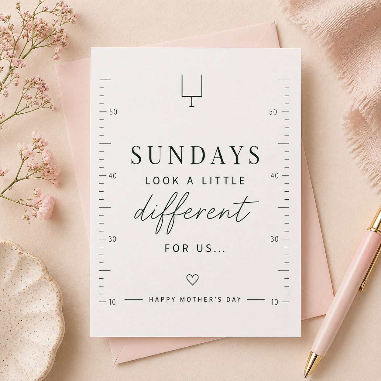 Sundays Look a Little Different for Us – Mother’s Day Greeting Card