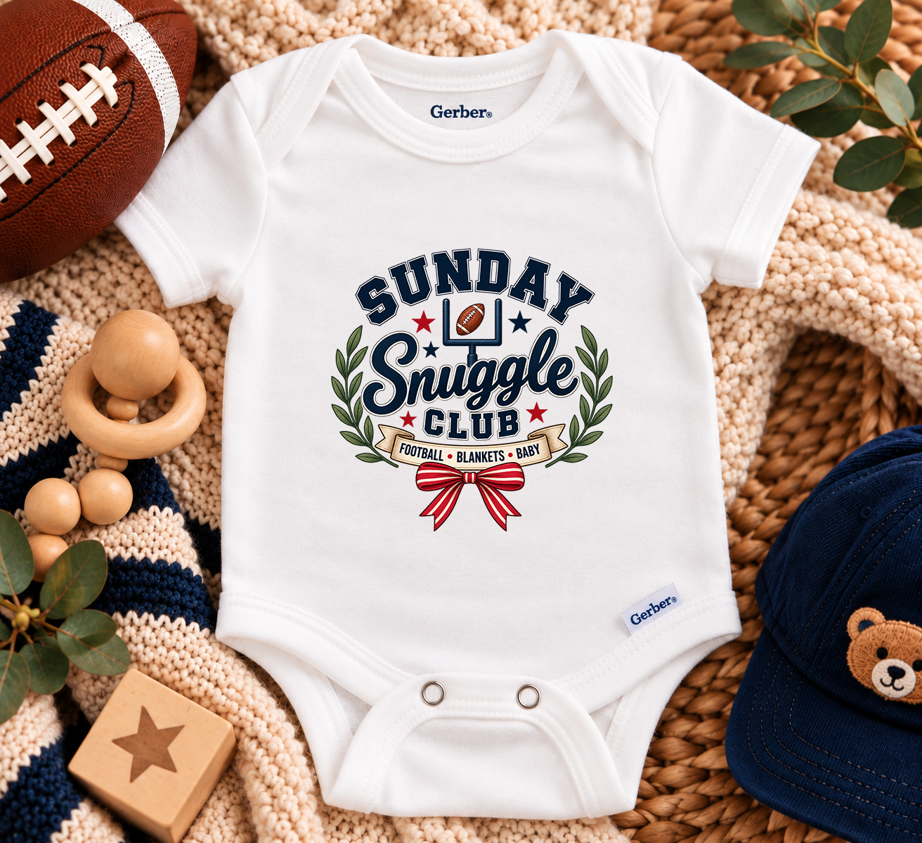 Sunday Snuggle Baby Onesie