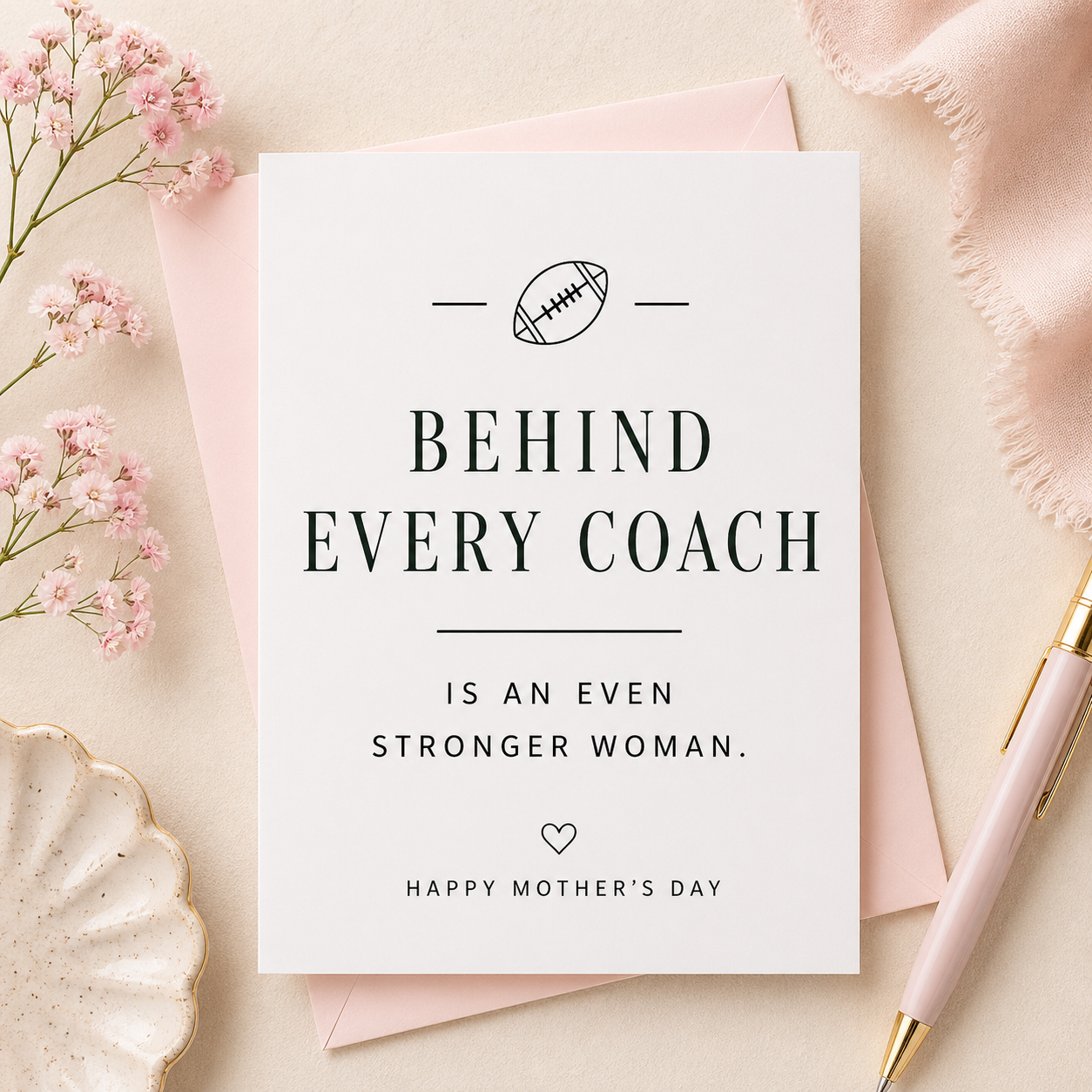 Behind Every Coach – Mother’s Day Greeting Card