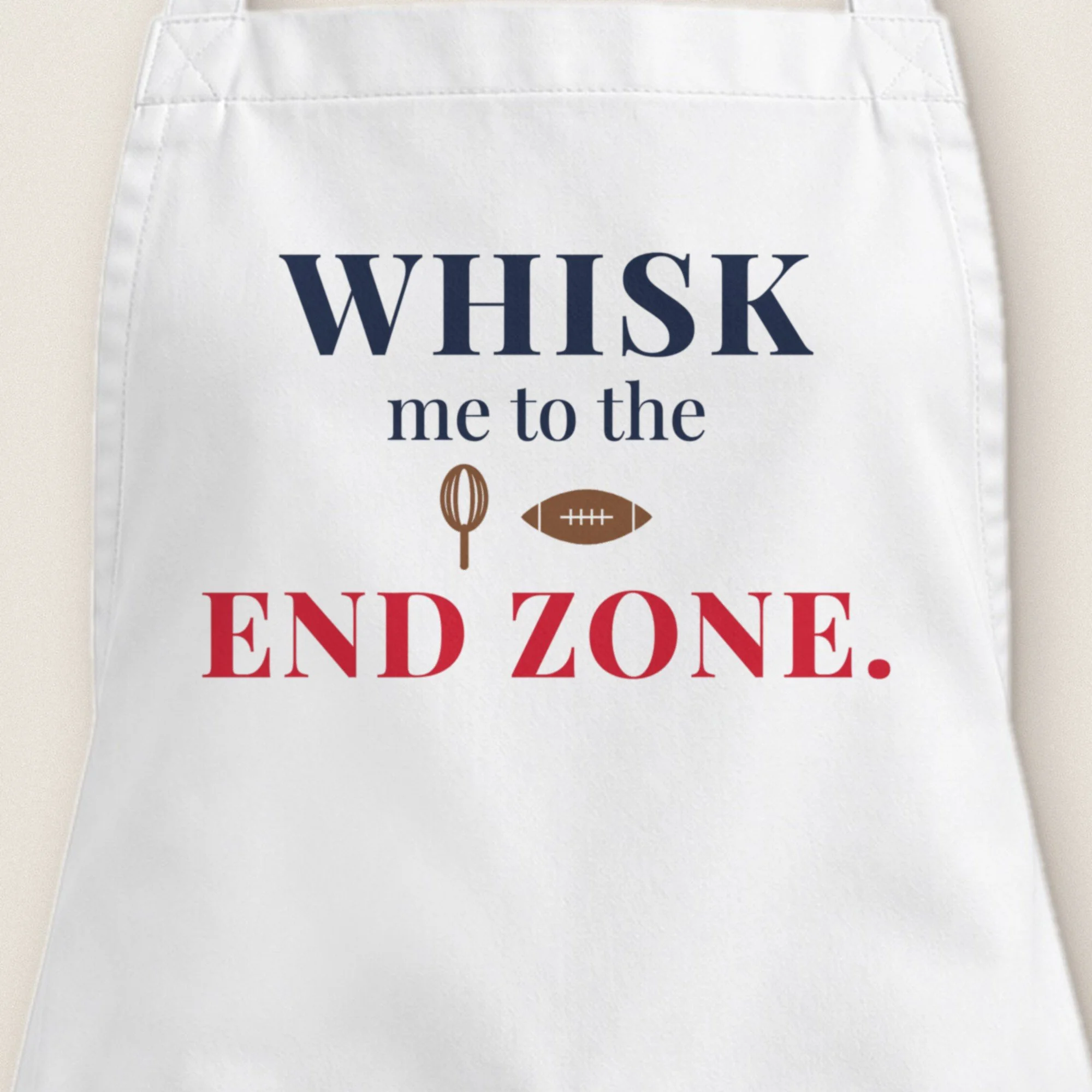 Whisk Me to the End Zone Apron