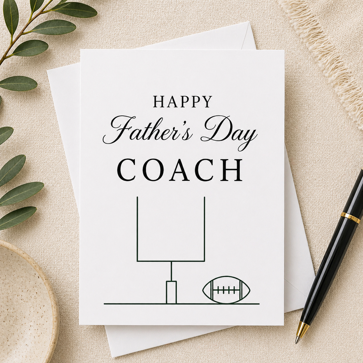 Happy Father’s Day Coach – Greeting Card
