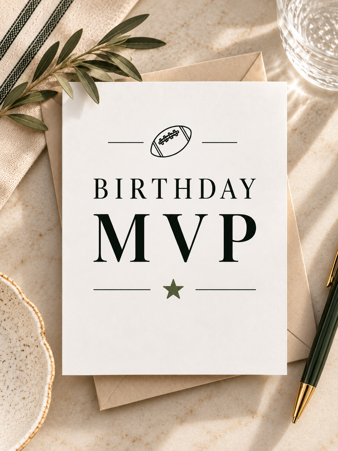 Birthday MVP Card – Football Greeting Card