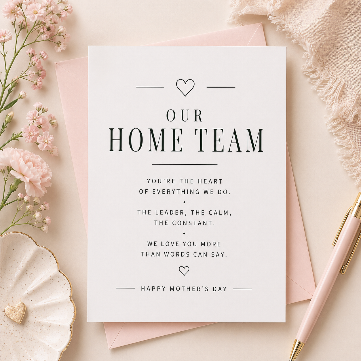 Our Home Team – Mother’s Day Greeting Card