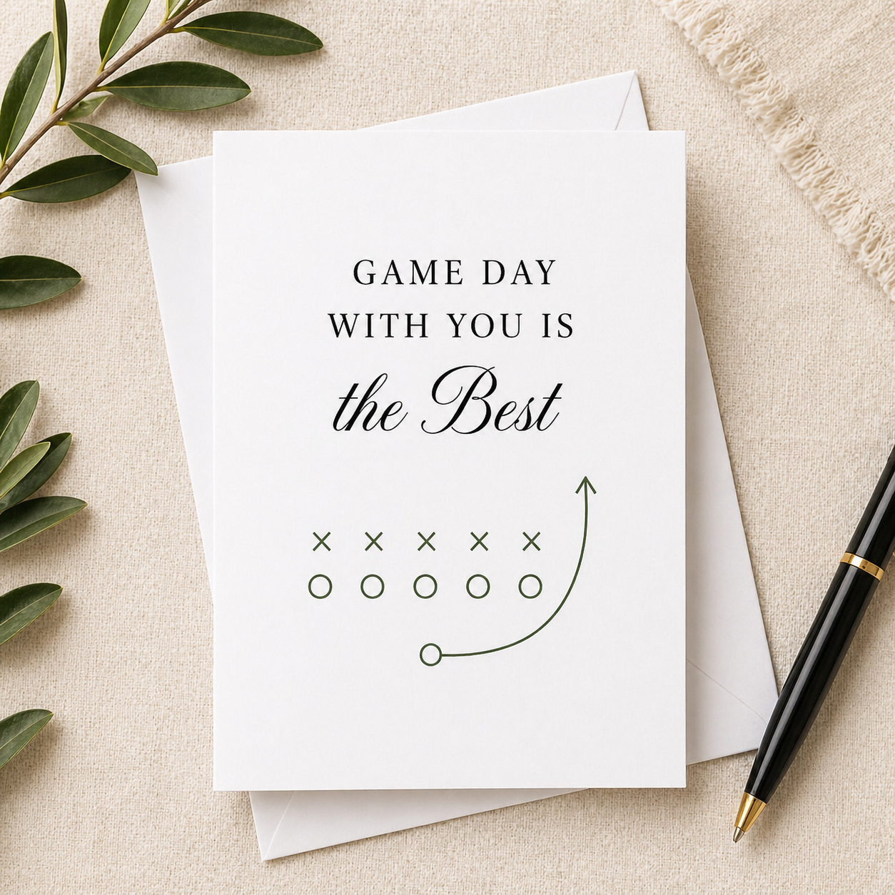 Game Day With You Is the Best – Greeting Card