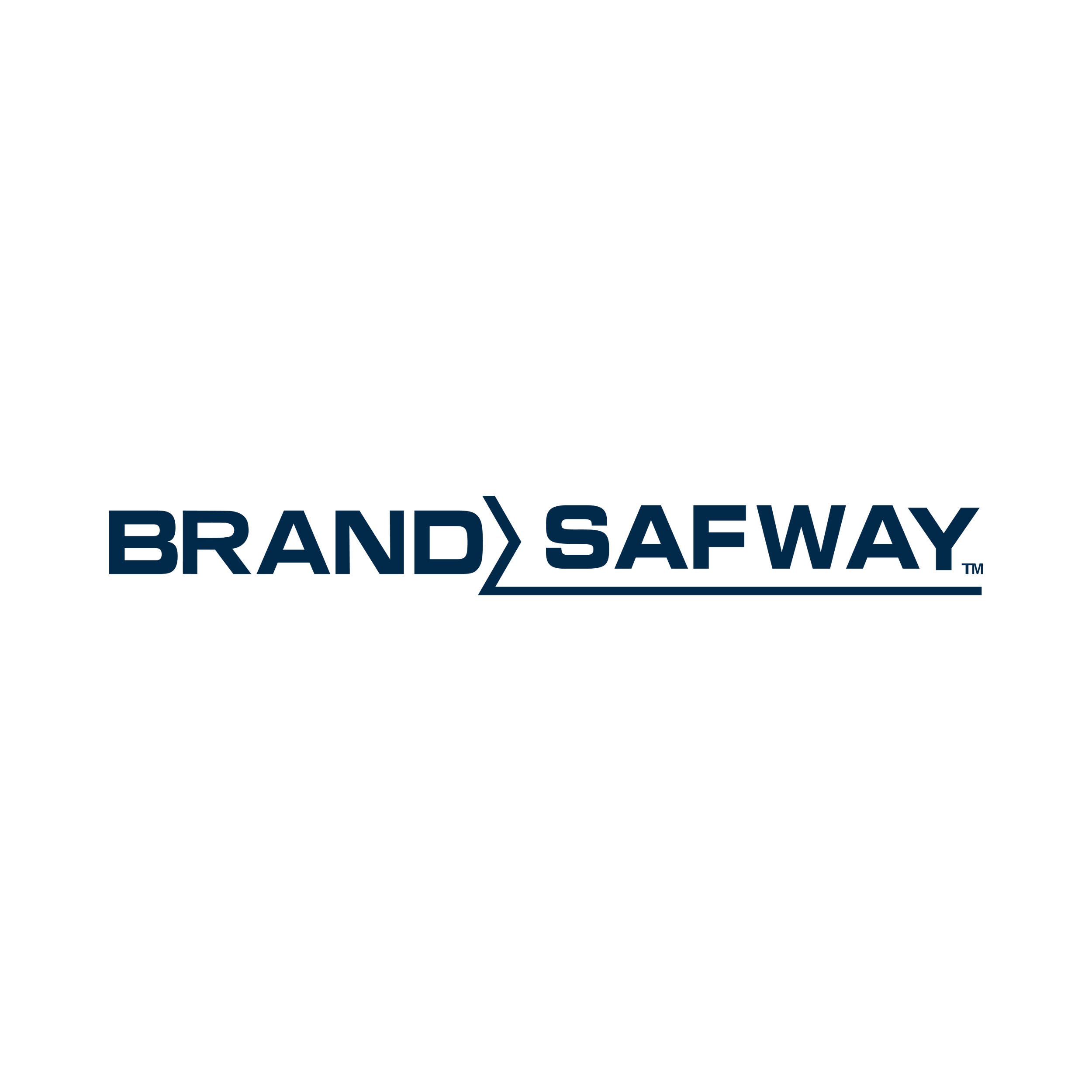 BrandSafway logo in dark blue on a white background