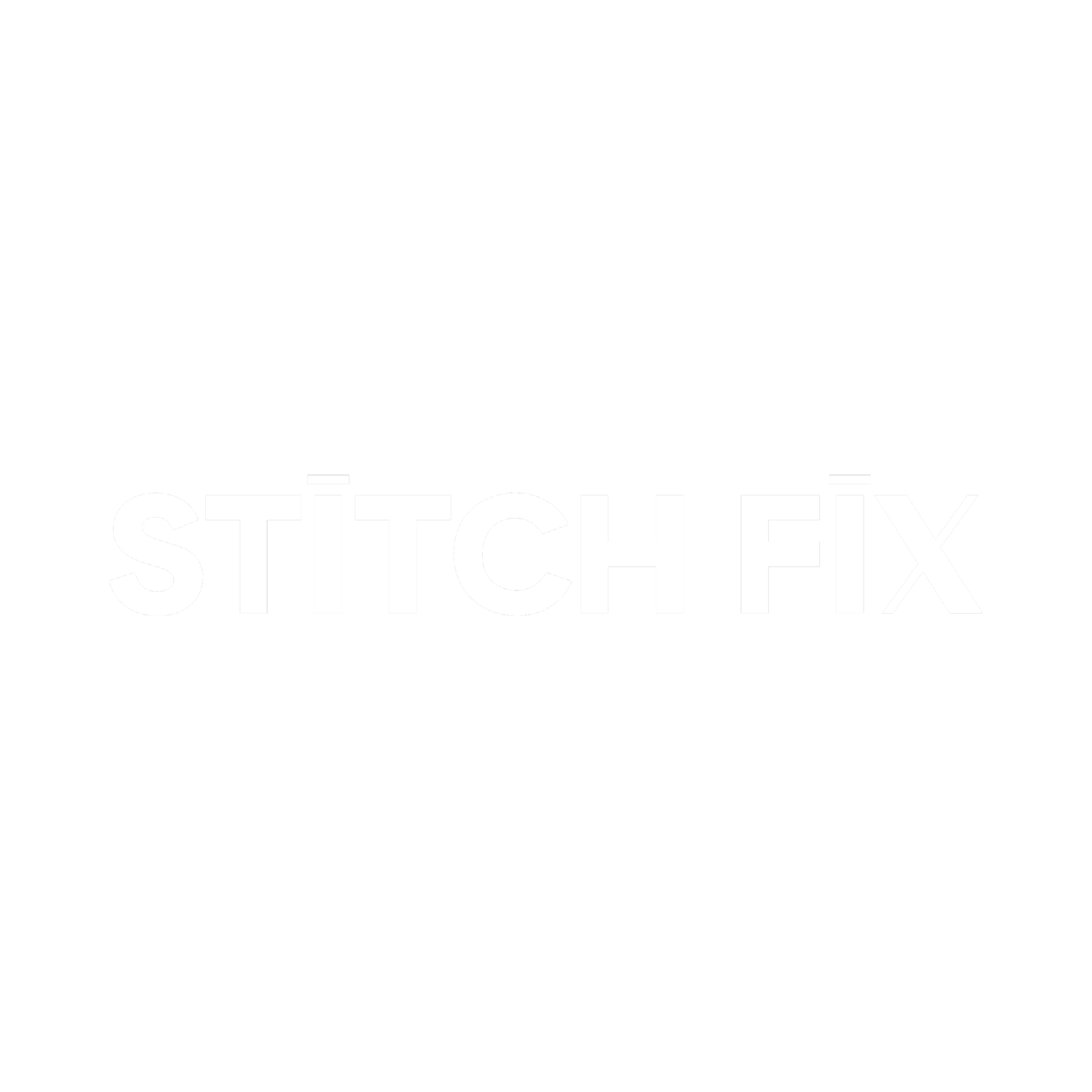 White STITCHFIX logo centered on a transparent background