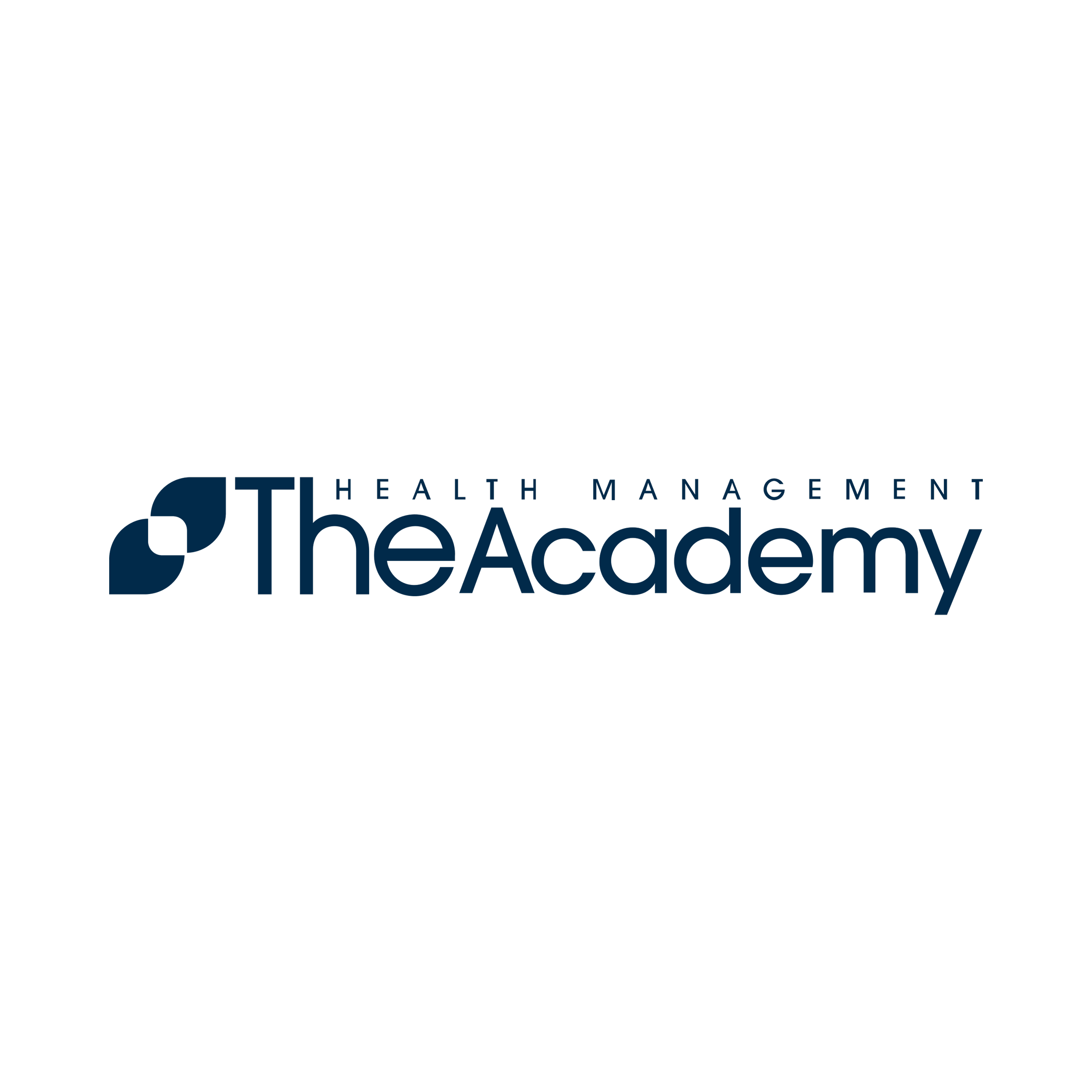 The Academy Health Management logo in dark blue on a white background