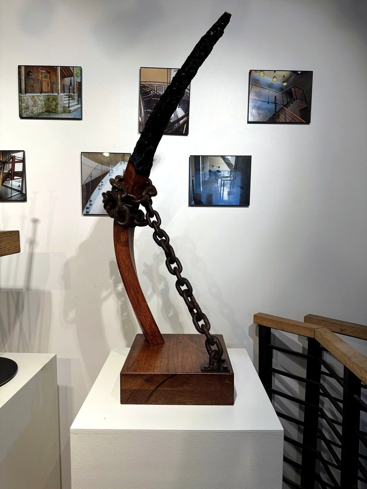 Curved wood chain