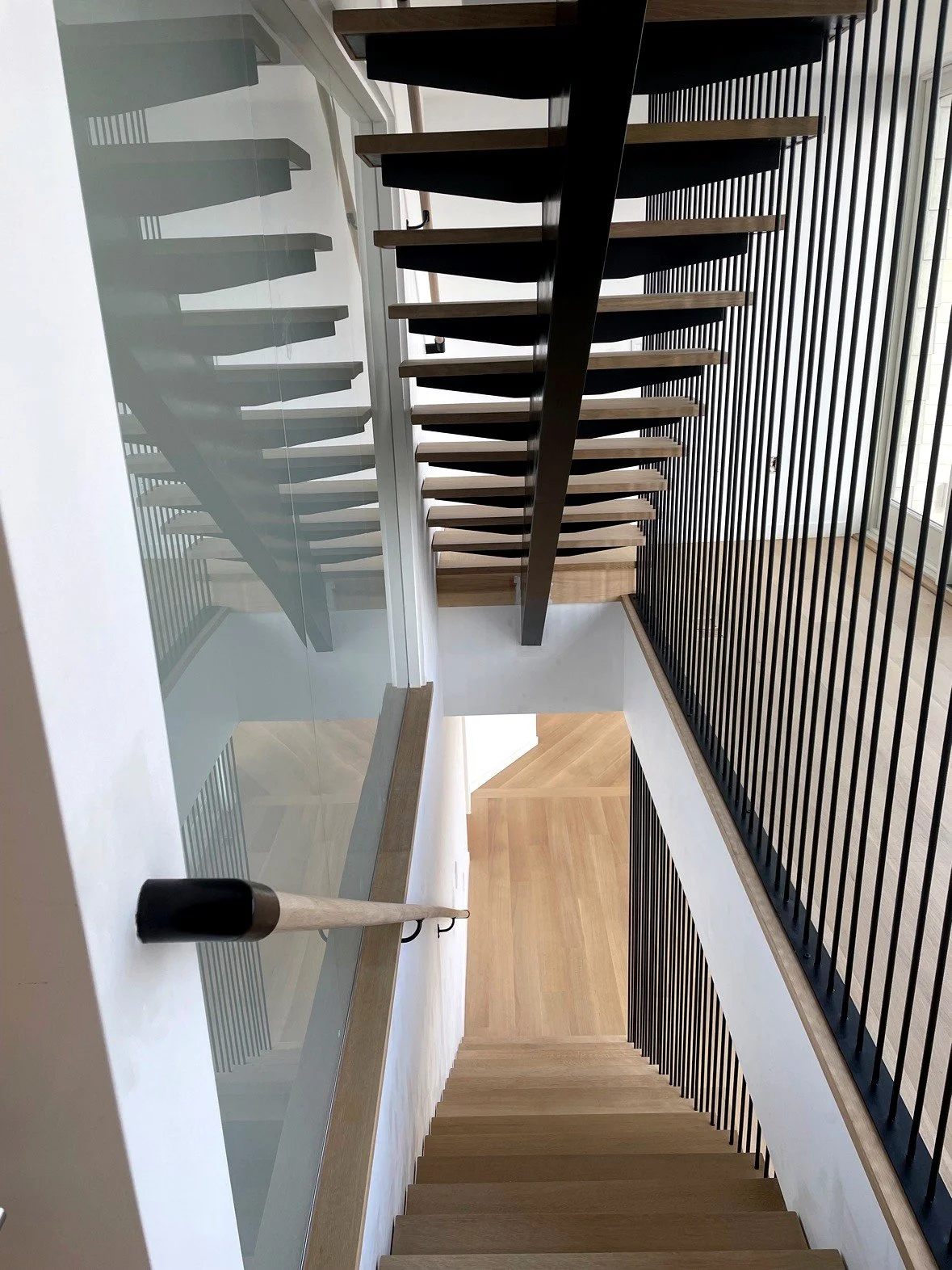 Looking down through the glass