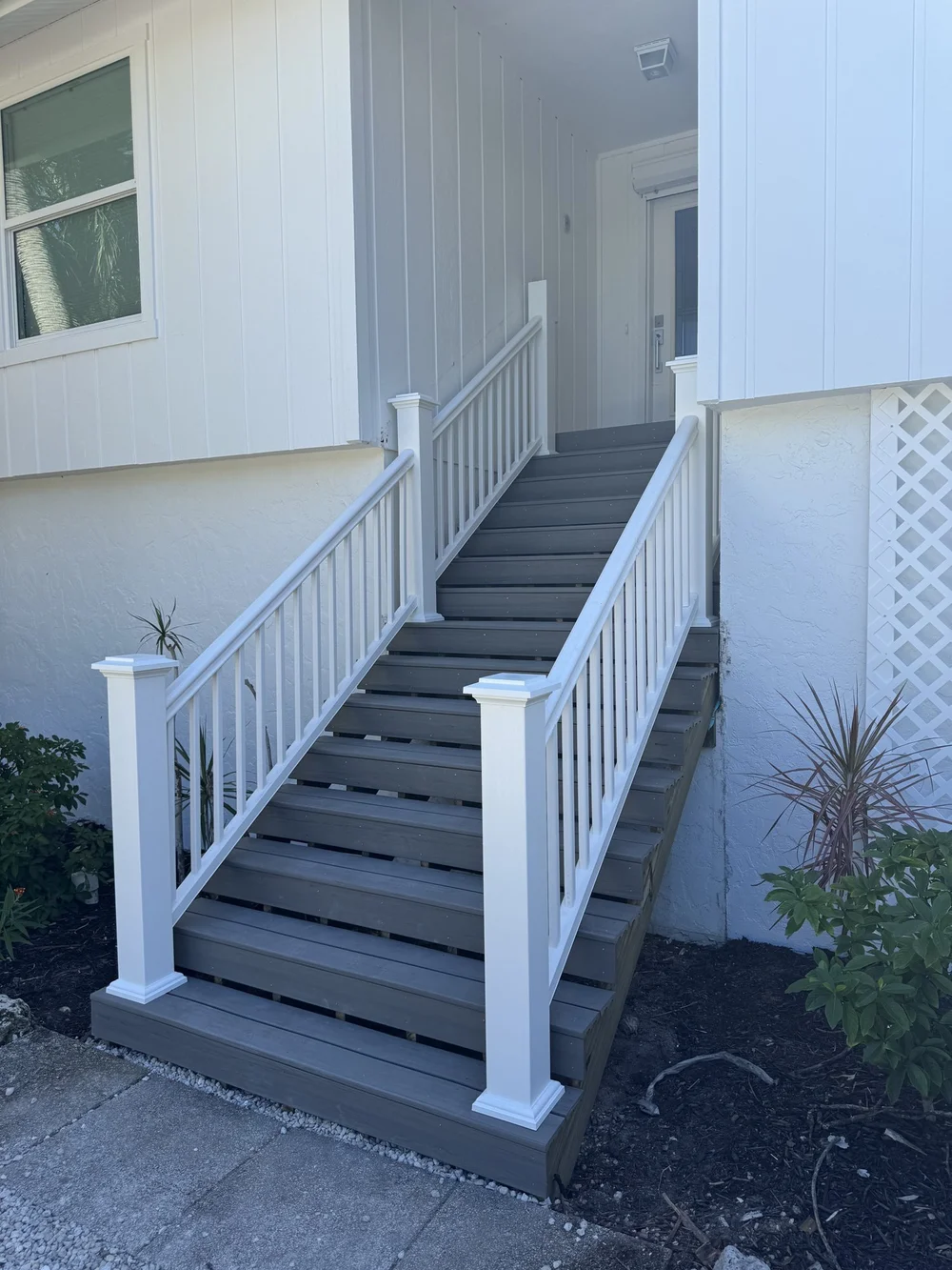 Exterior Stair Rebuild with Composite Decking