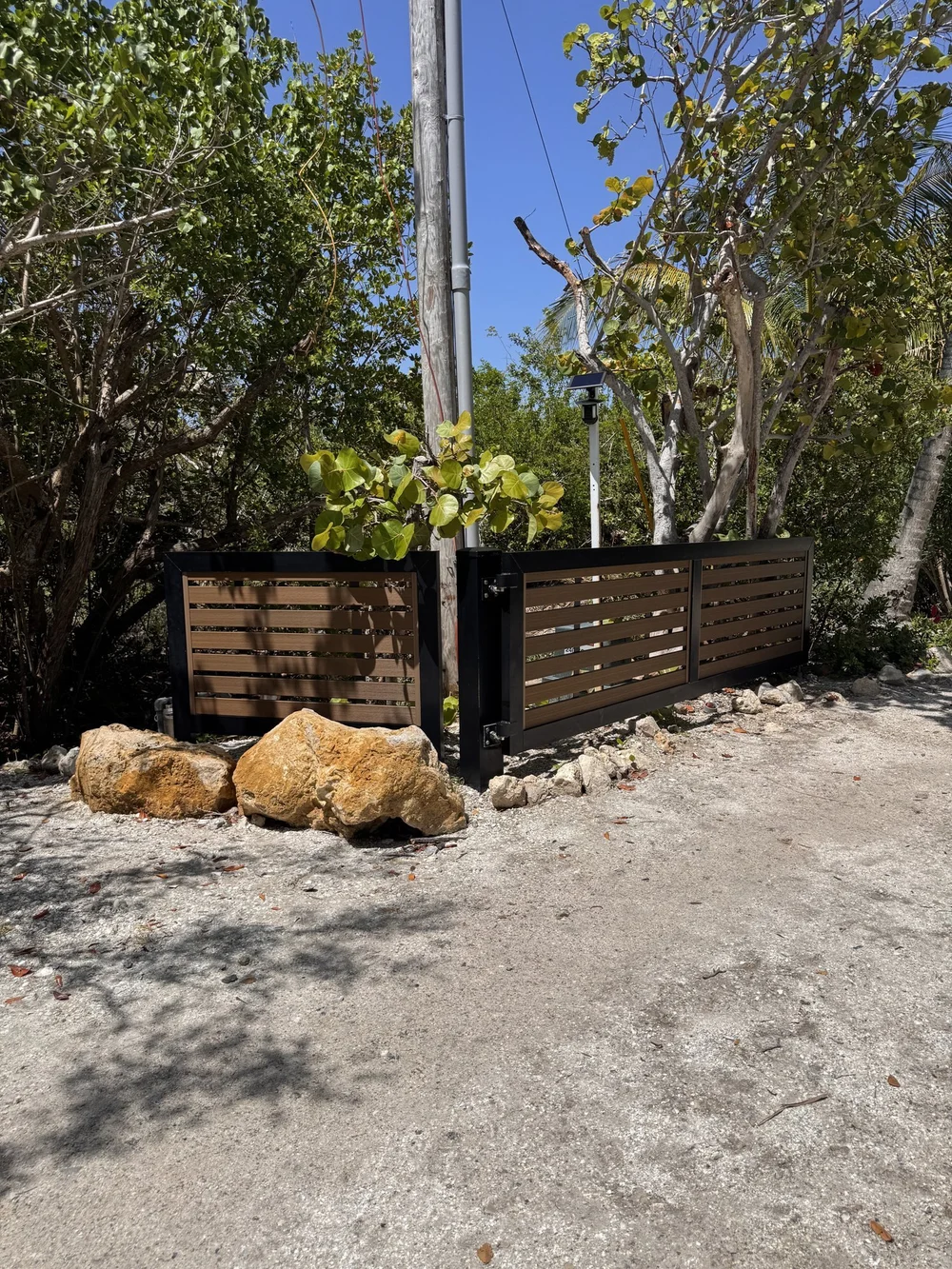 Composite-Clad Estate Gate, Sanibel