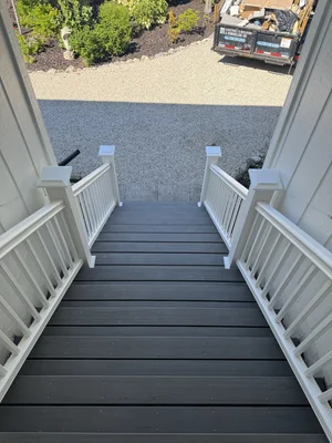 Exterior Stair Rebuild with Composite Decking, photo 2