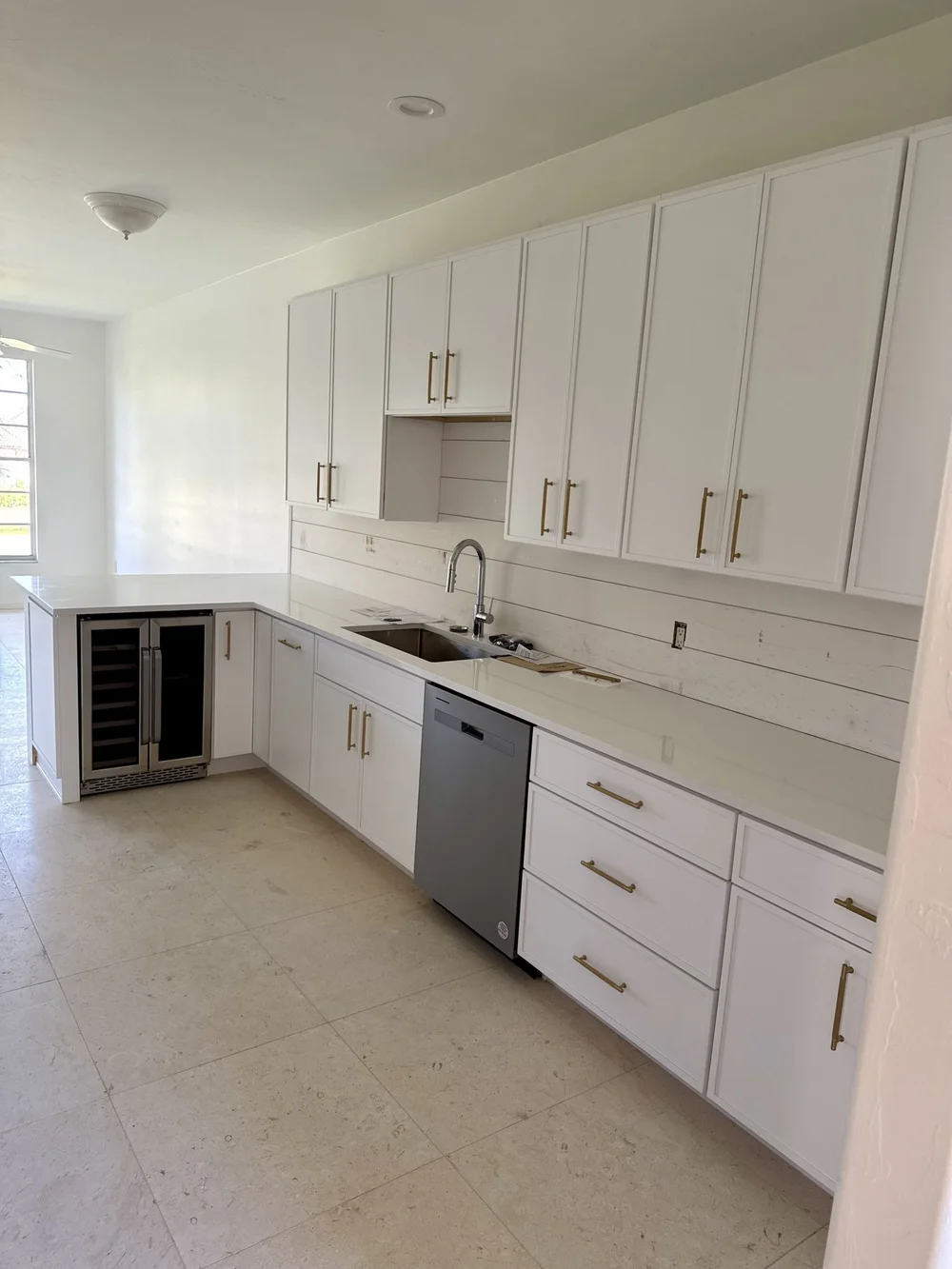 Coastal White Kitchen Remodel, Sanibel