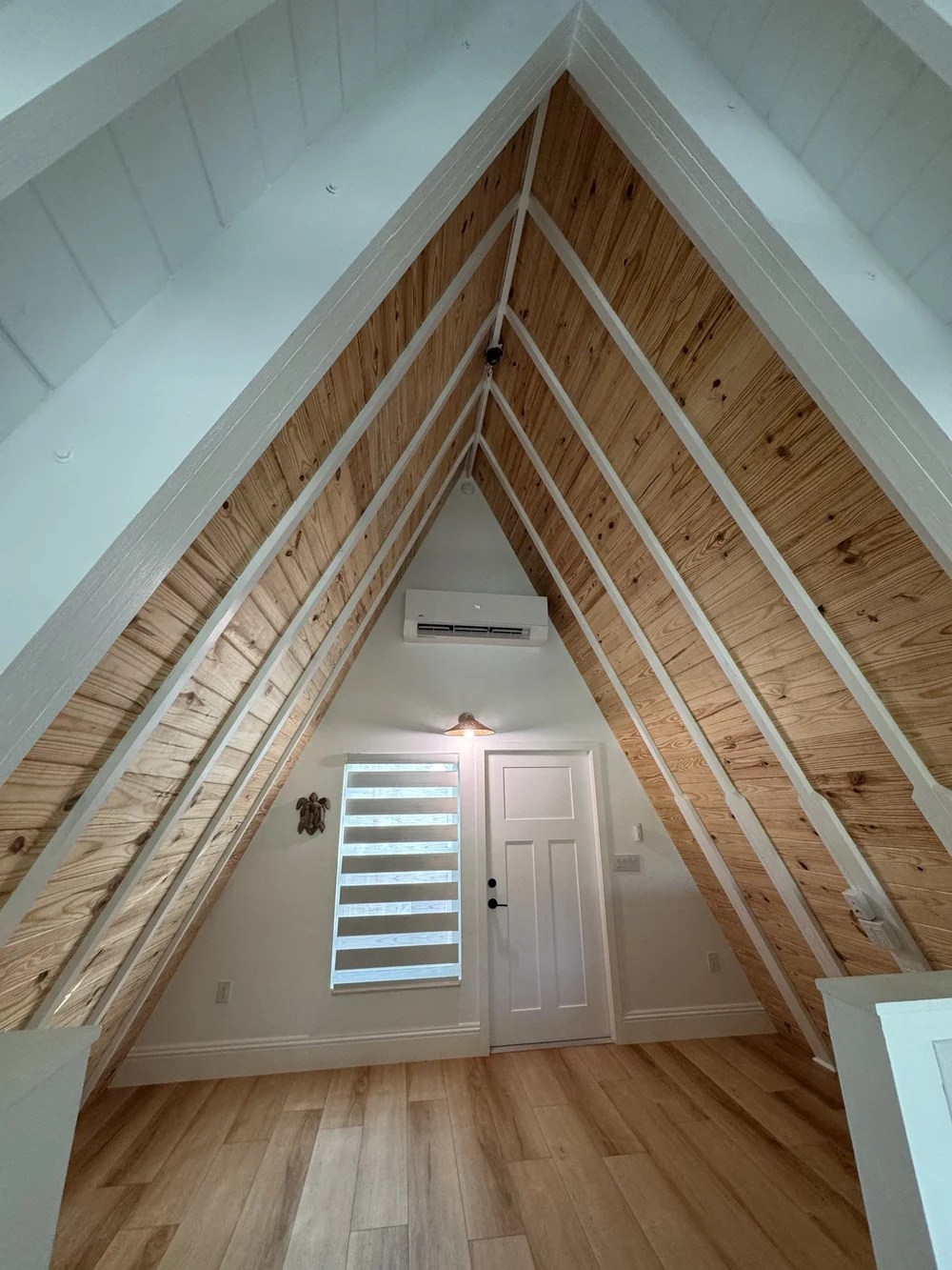 Insulated Shiplap Ceiling for an A-Frame Cottage at the Anchor Inn, Sanibel