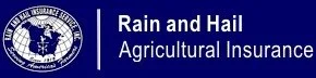 Logo for Rain and Hail Agricultural Insurance, featuring an eagle and shield.