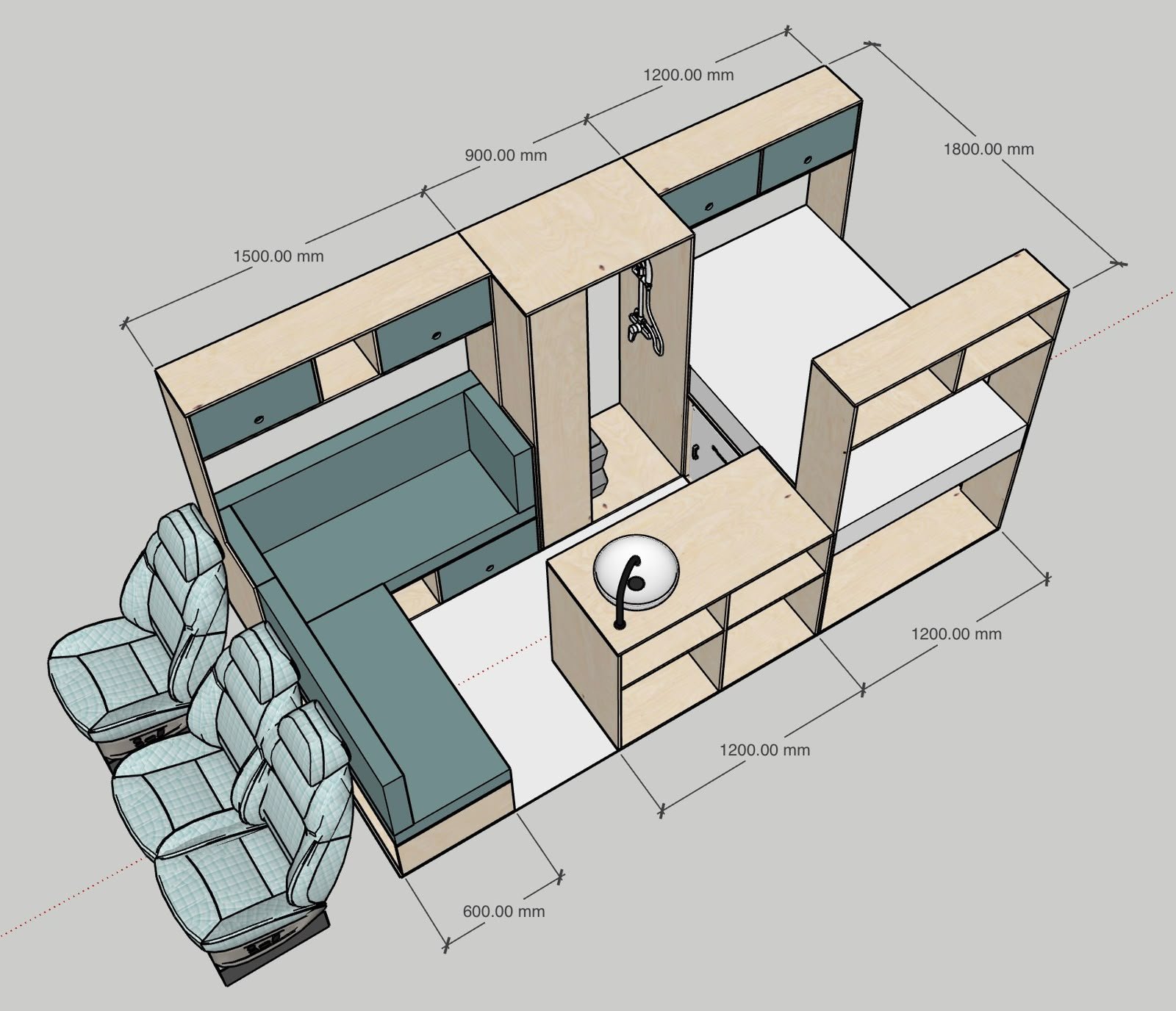  Large fixed bed option 