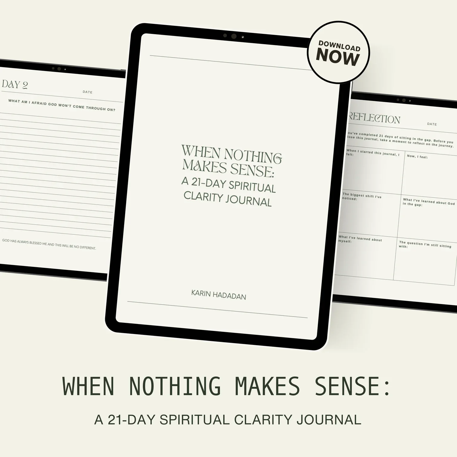 When Nothing Makes Sense: A 21-Day Spiritual Clarity Journal