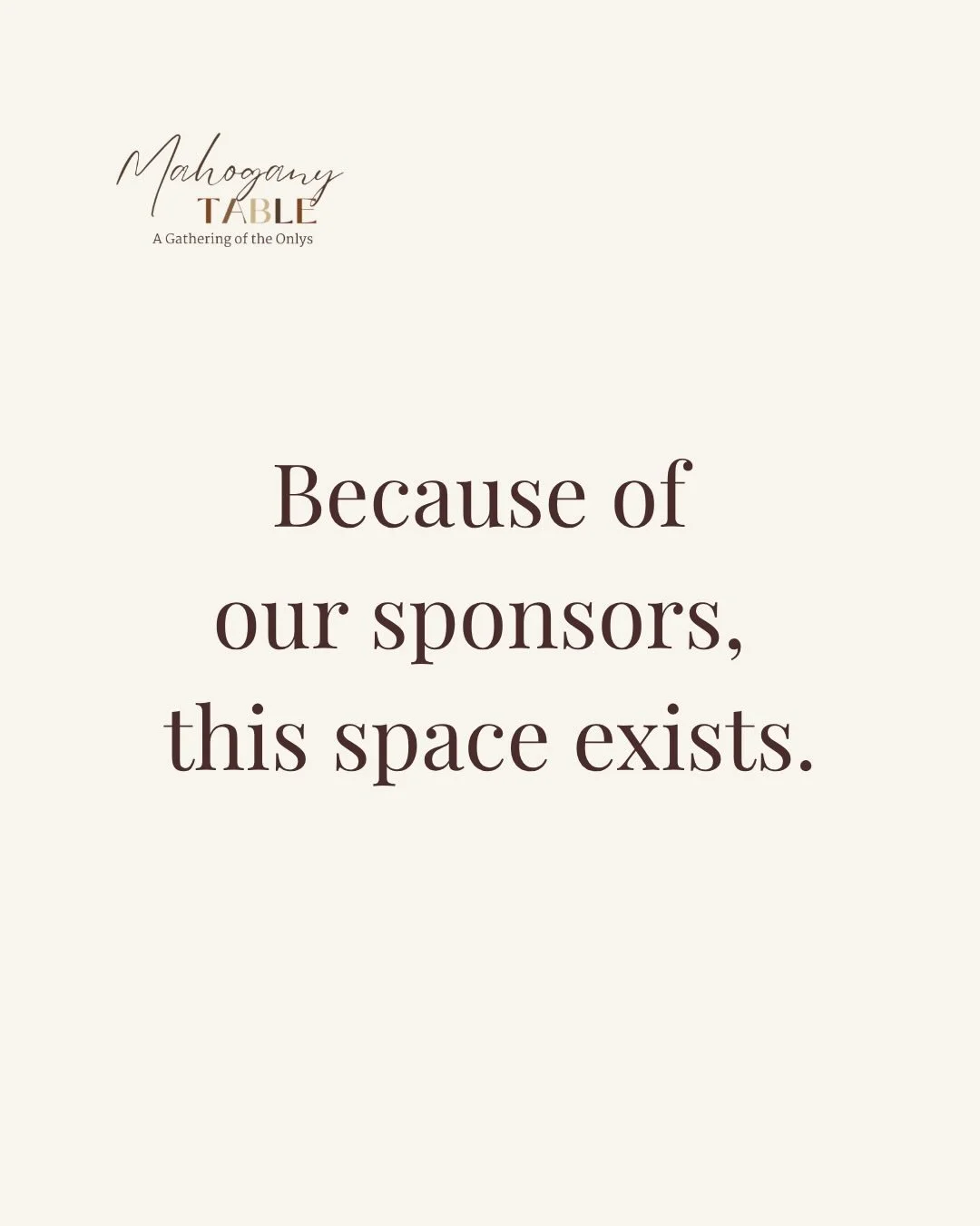 Because of these partners, this space exists. 

A space for black women to pause, to breathe, and reconnect with they are beyond what they do. 

Thank you for choosing to invest in something deeper than an event&hellip;a community, a moment to exhale