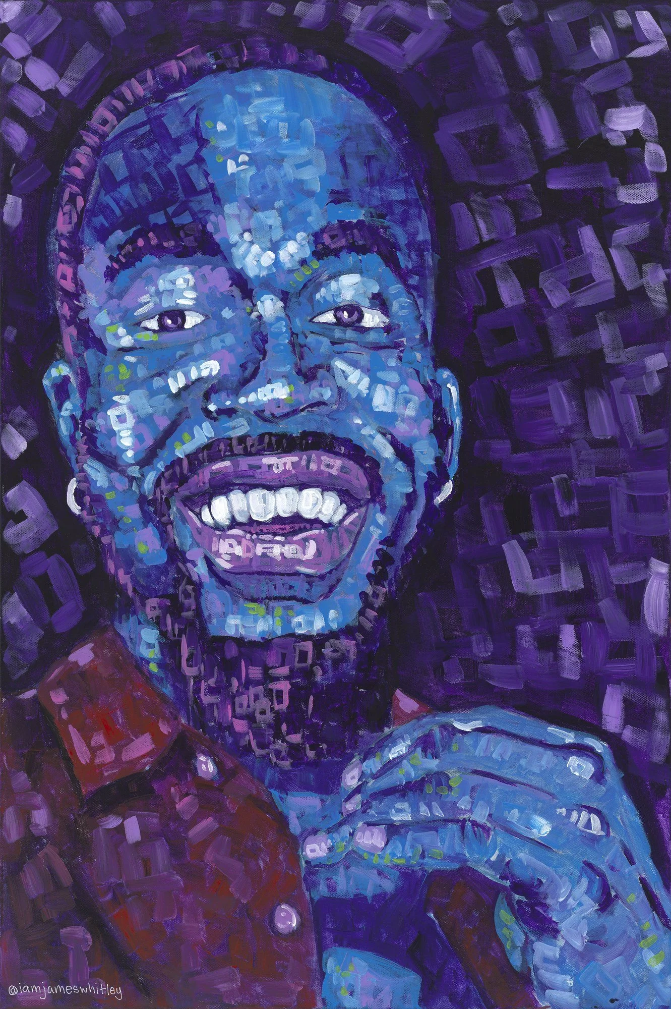 Chuck. A memorial portrait painted for his father, Ken.