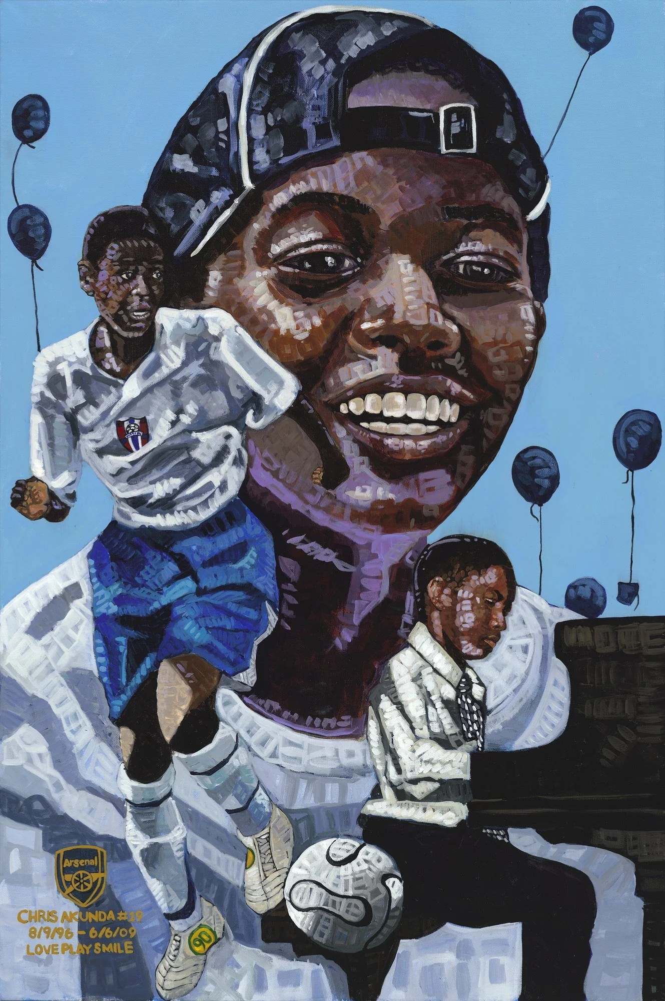 Chris. A memorial portrait painted for his father.
