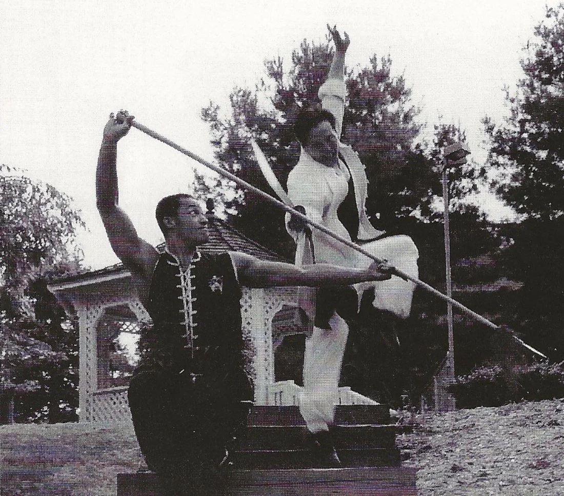 James E. Whitley III training with his Sifu, Grandmaster Tai Yim