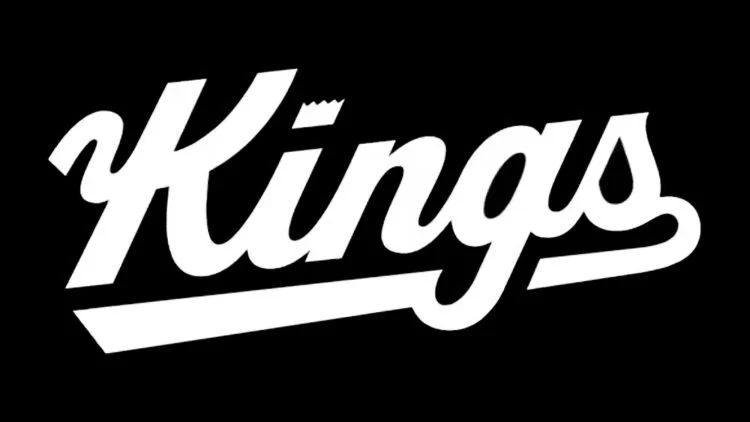 Black background with the word 'Kings' written in white stylized cursive font.