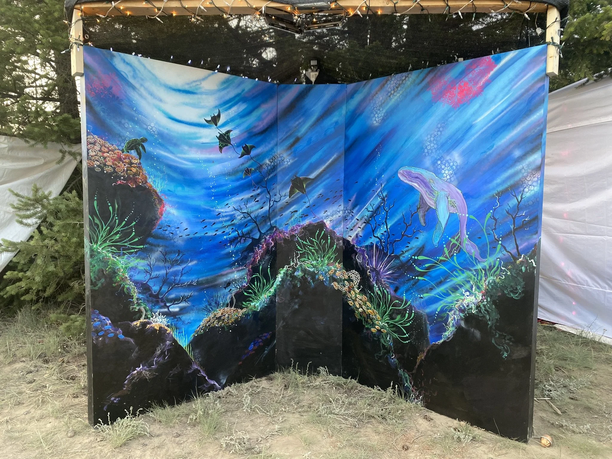 The Big Blue. UV installation. 11 x 9 ft
$3500