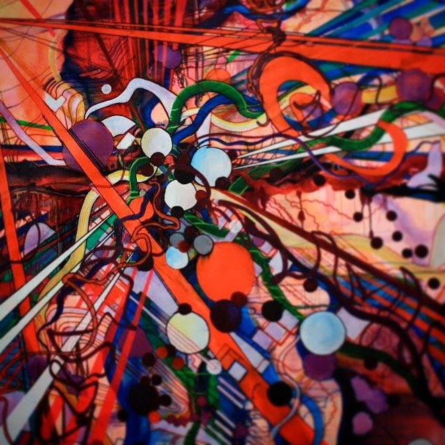 Collision. 14 x 9ft Mixed media
SOLD