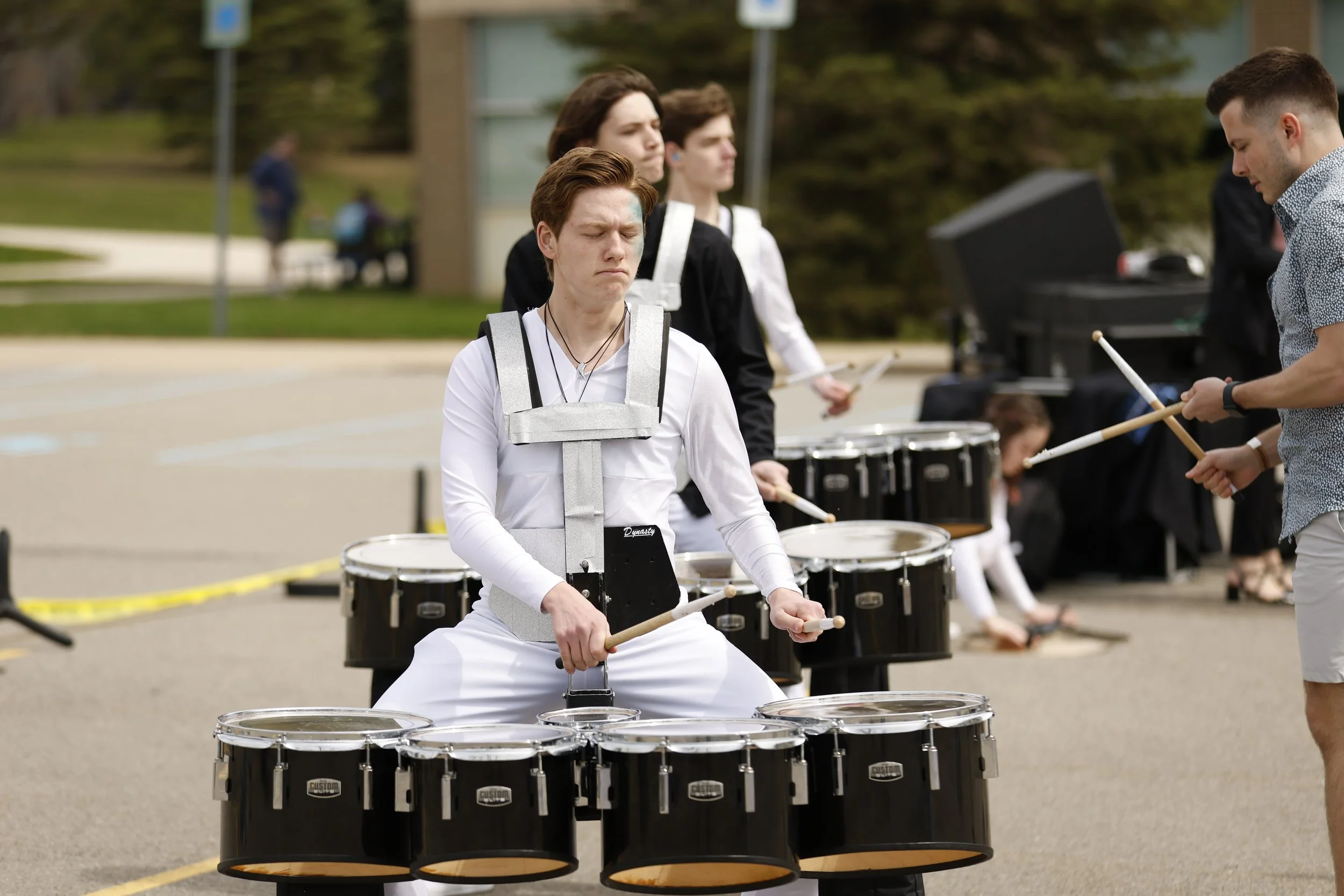 2026 NorthCoast Academy Tenor Line Warming up before a performance