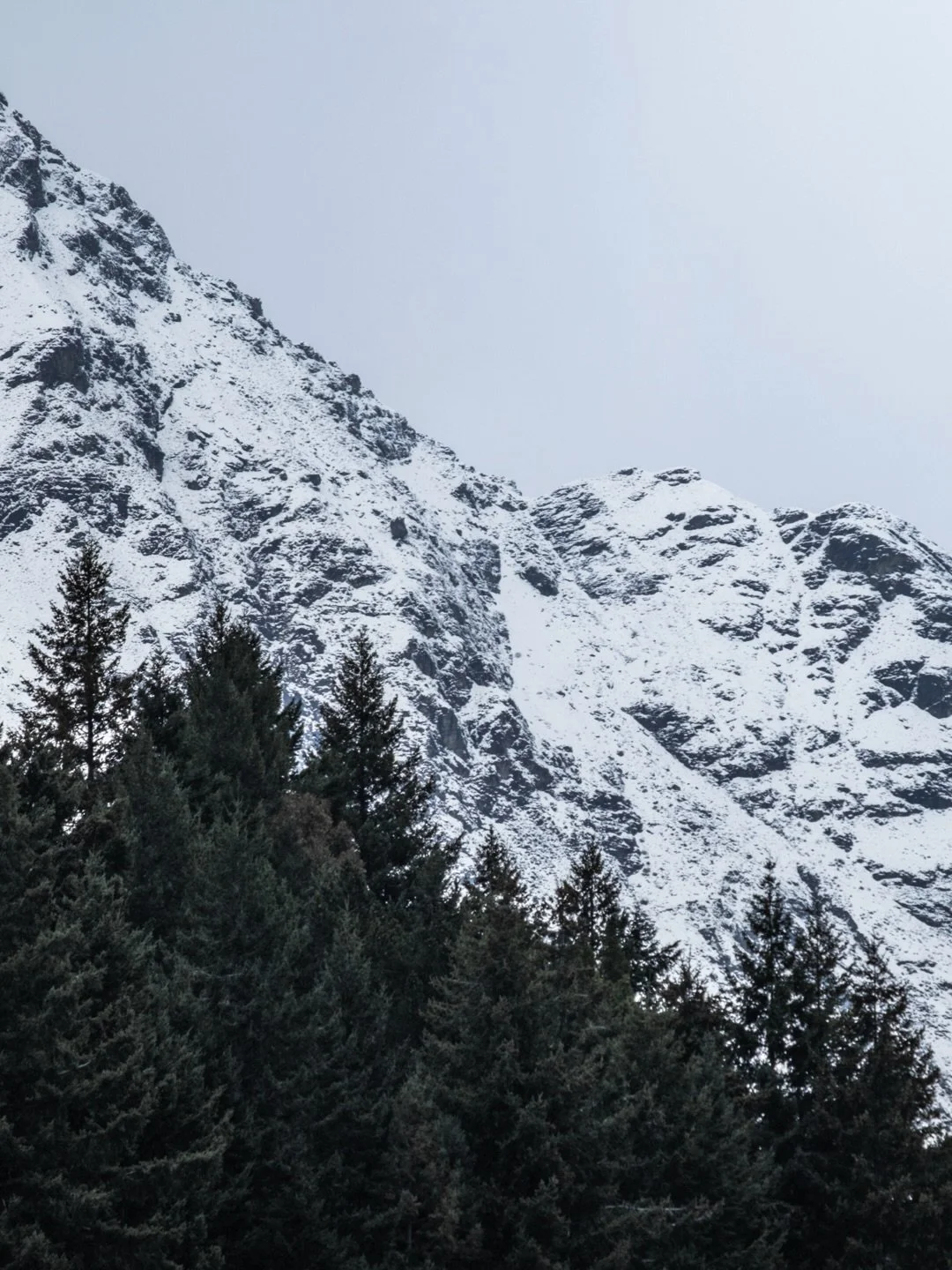 Patterns in the landscape.

Part 5. Queenstown, NZ

This wasn&rsquo;t what the mountains looked like the day before. There&rsquo;s something surreal about seeing a familiar landscape completely transformed overnight. Fresh snow revealed new textures,