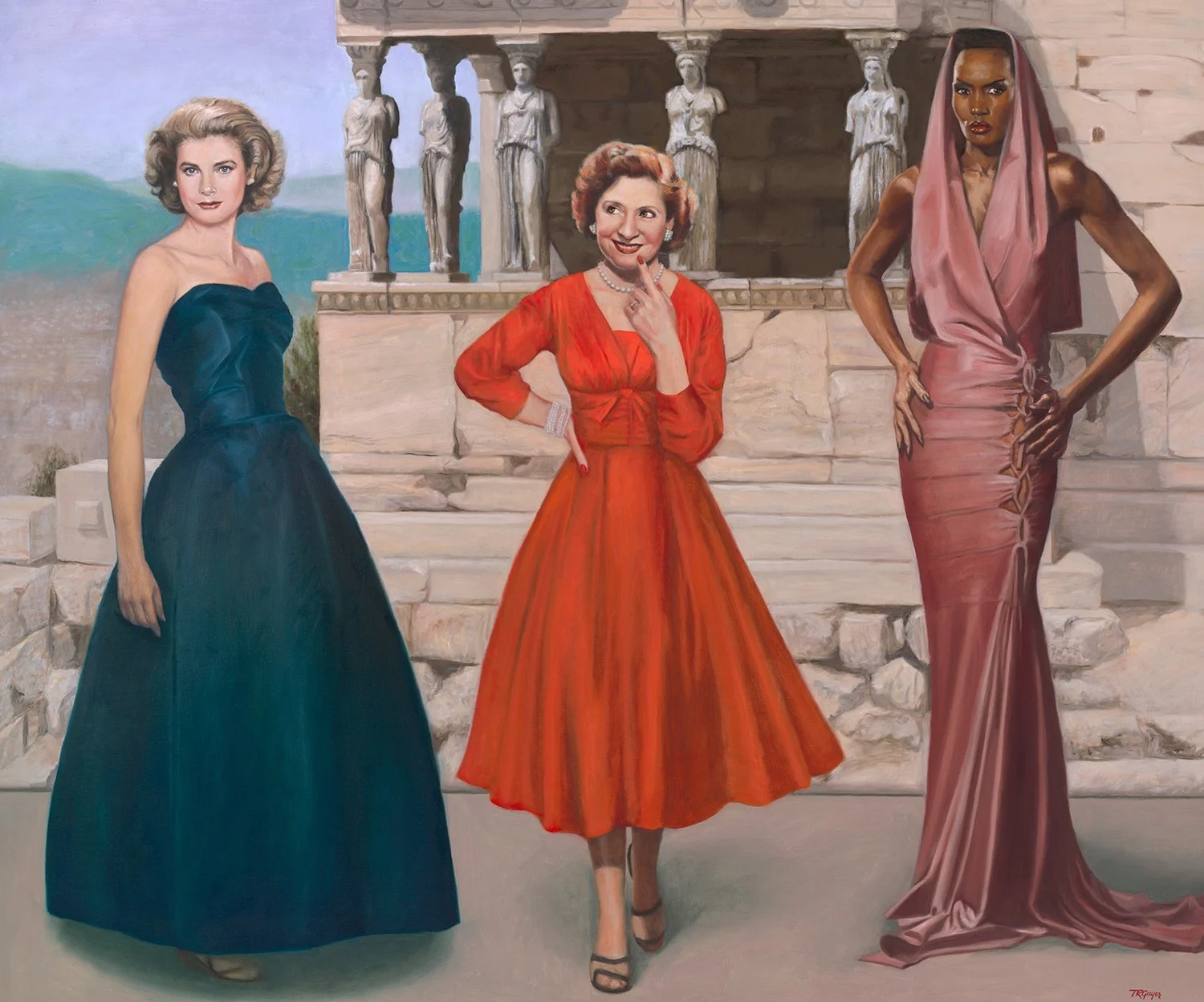 "The Three Graces" 60x72, oil on linen,  collection of Marcia Hemphill