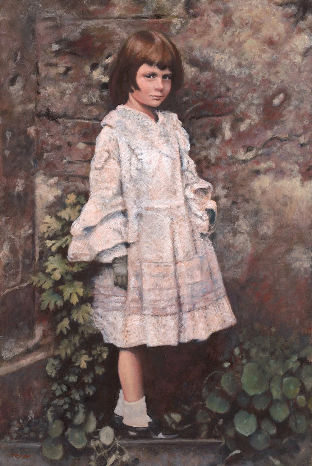 "Alice Liddell", after a Photo by Charles Dodgson (Lewis Carroll), 36x24" oil on linen, collection of Ray Kurzweil