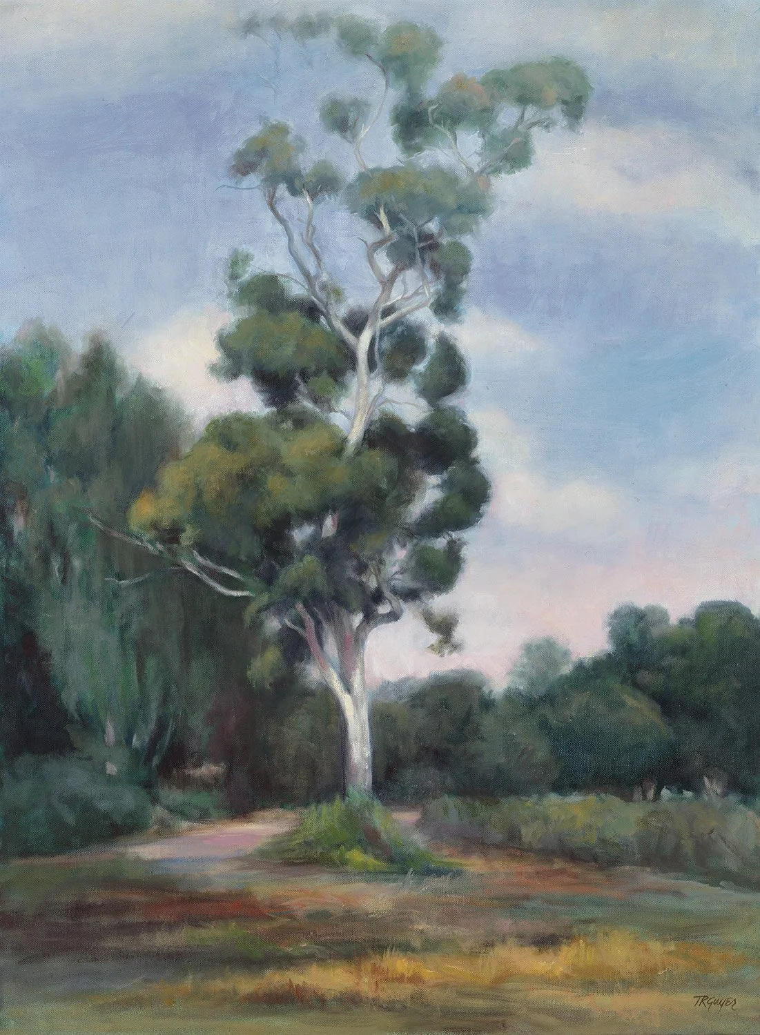 "Eucalyptus" 38x28" oil on linen – Collection of
Leila Ounadjela – Paris, France