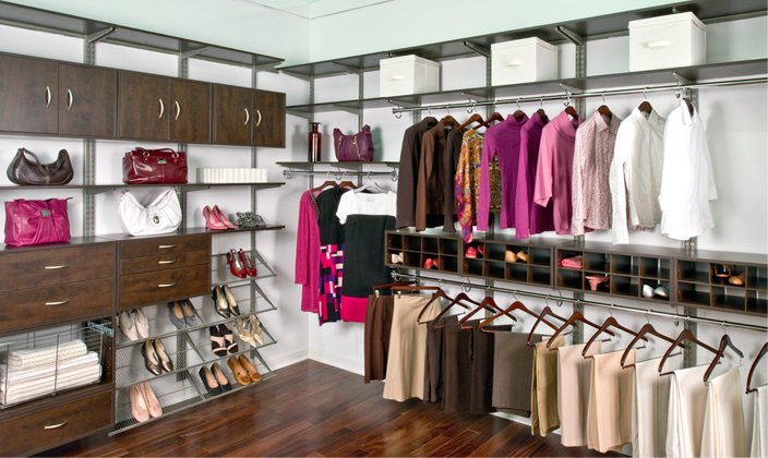Organized Living Closet Photo Shoot