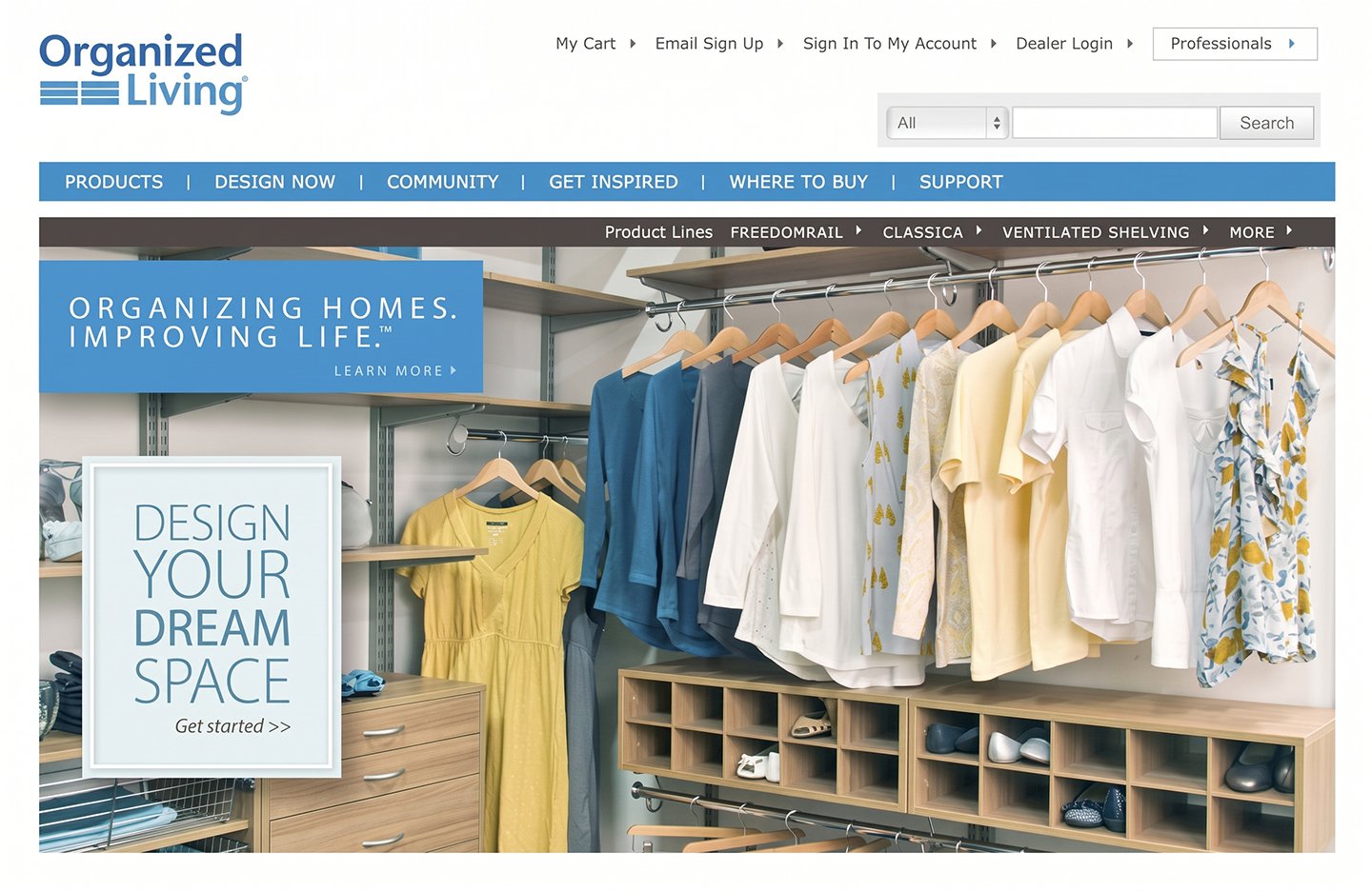 Organized Living Website