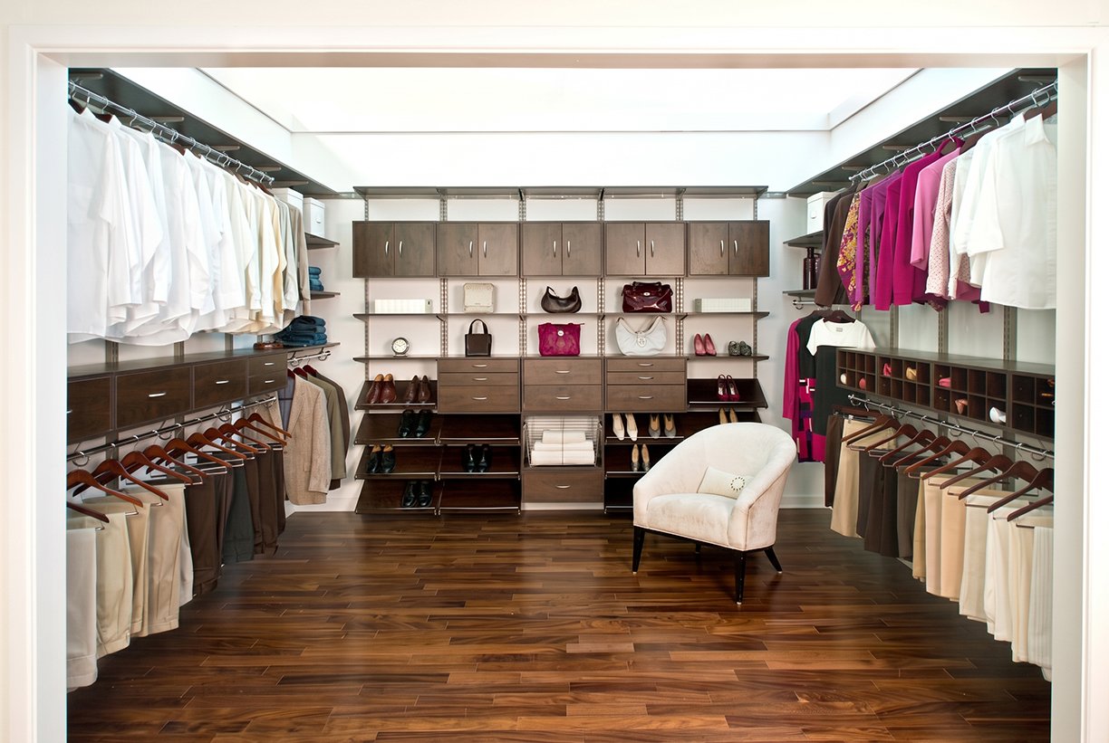 Organized Living Closet Photo Shoot