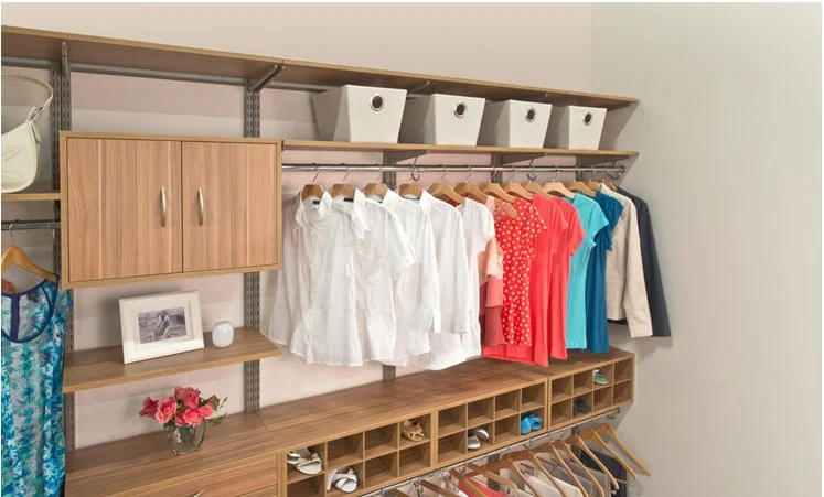 Organized Living Closet Photo Shoot