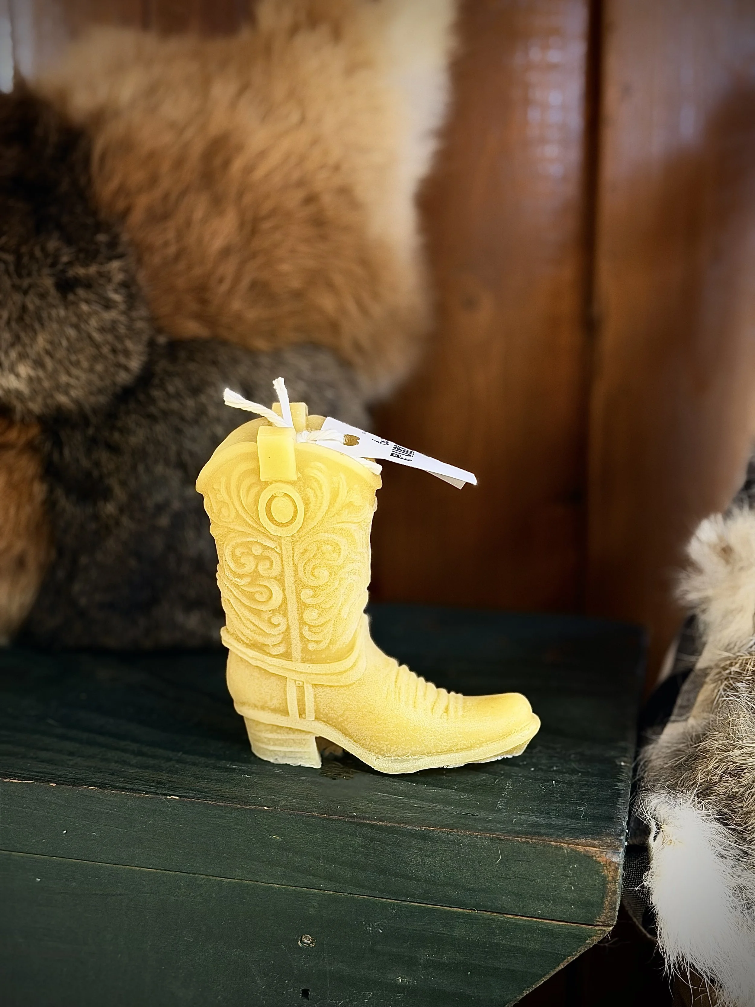 Cowboy Boot Candle