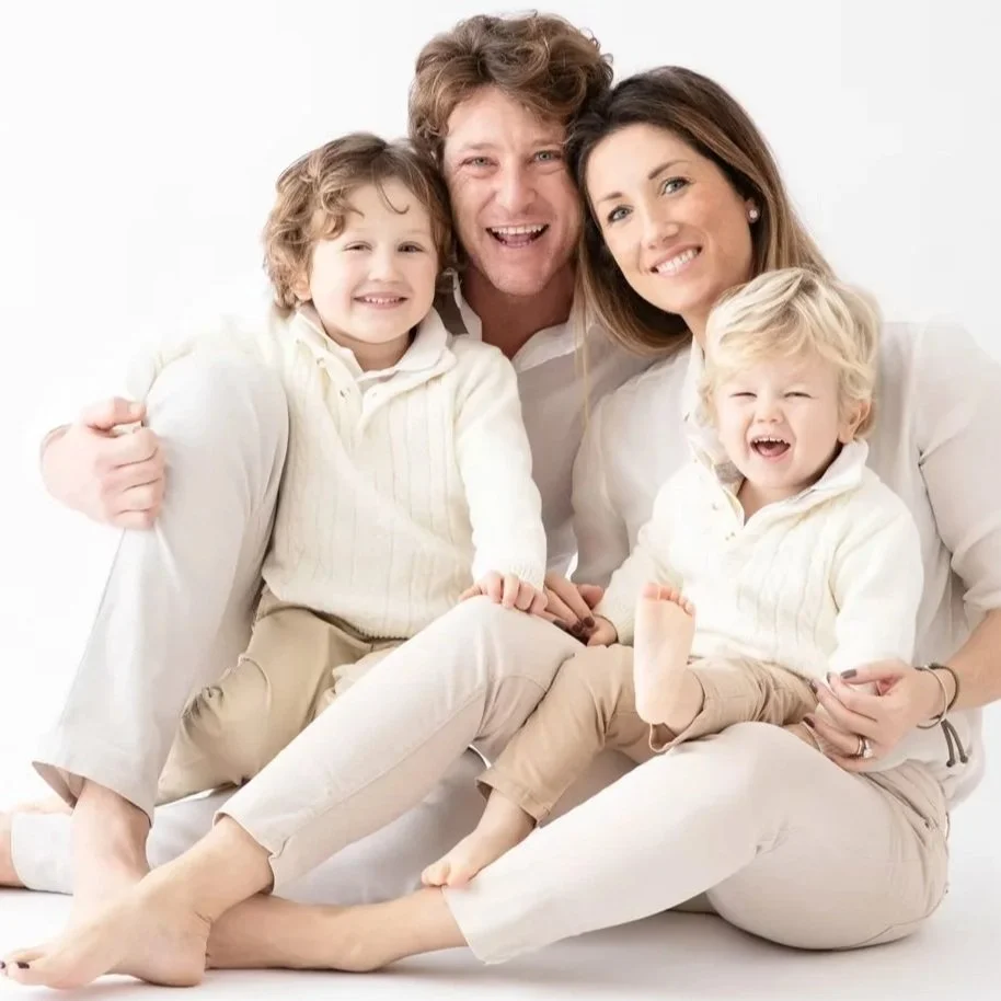 ritratto di famiglia con bambini, studio fotografico Mirano