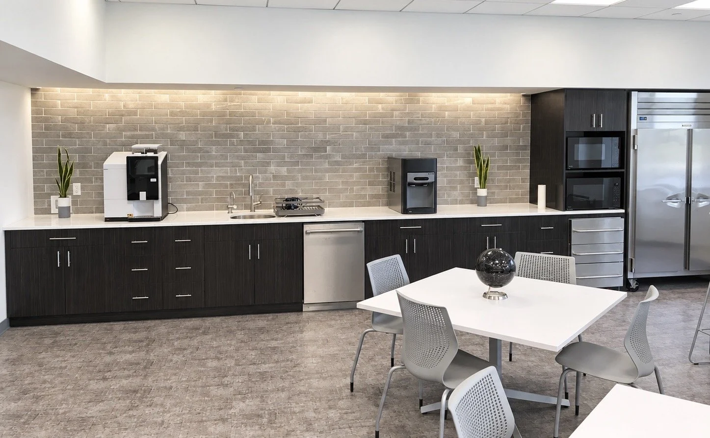 Corporate office pantry renovation by SJS Construction Group