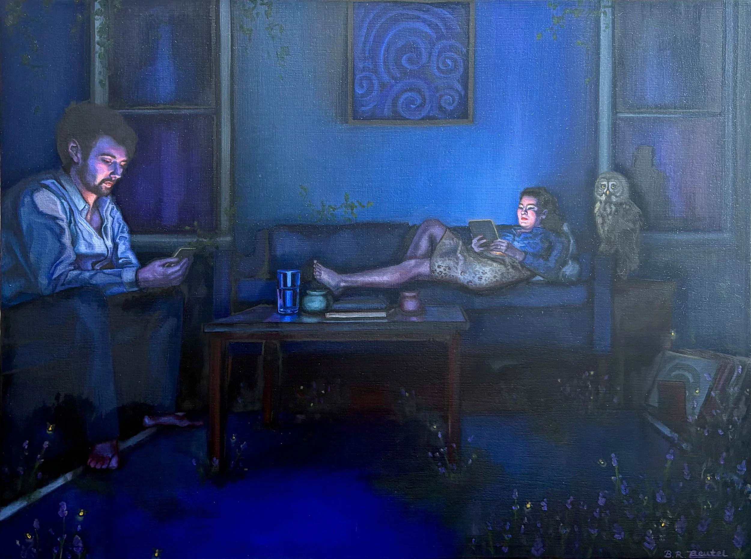 In The Living Room 2, Oil on canvas, 18"x 24" 