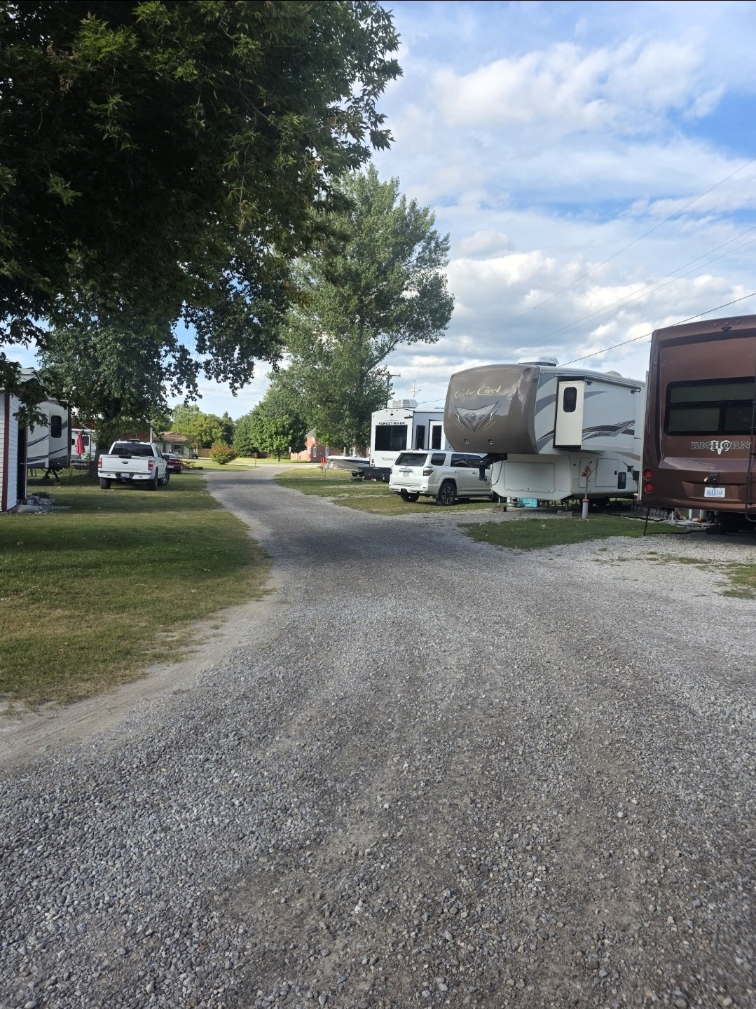 Family-friendly playground at Torch & Timber Campground