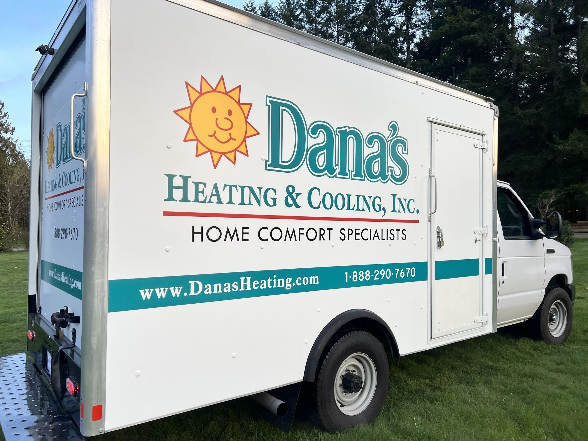 Die cut vehicle graphics.