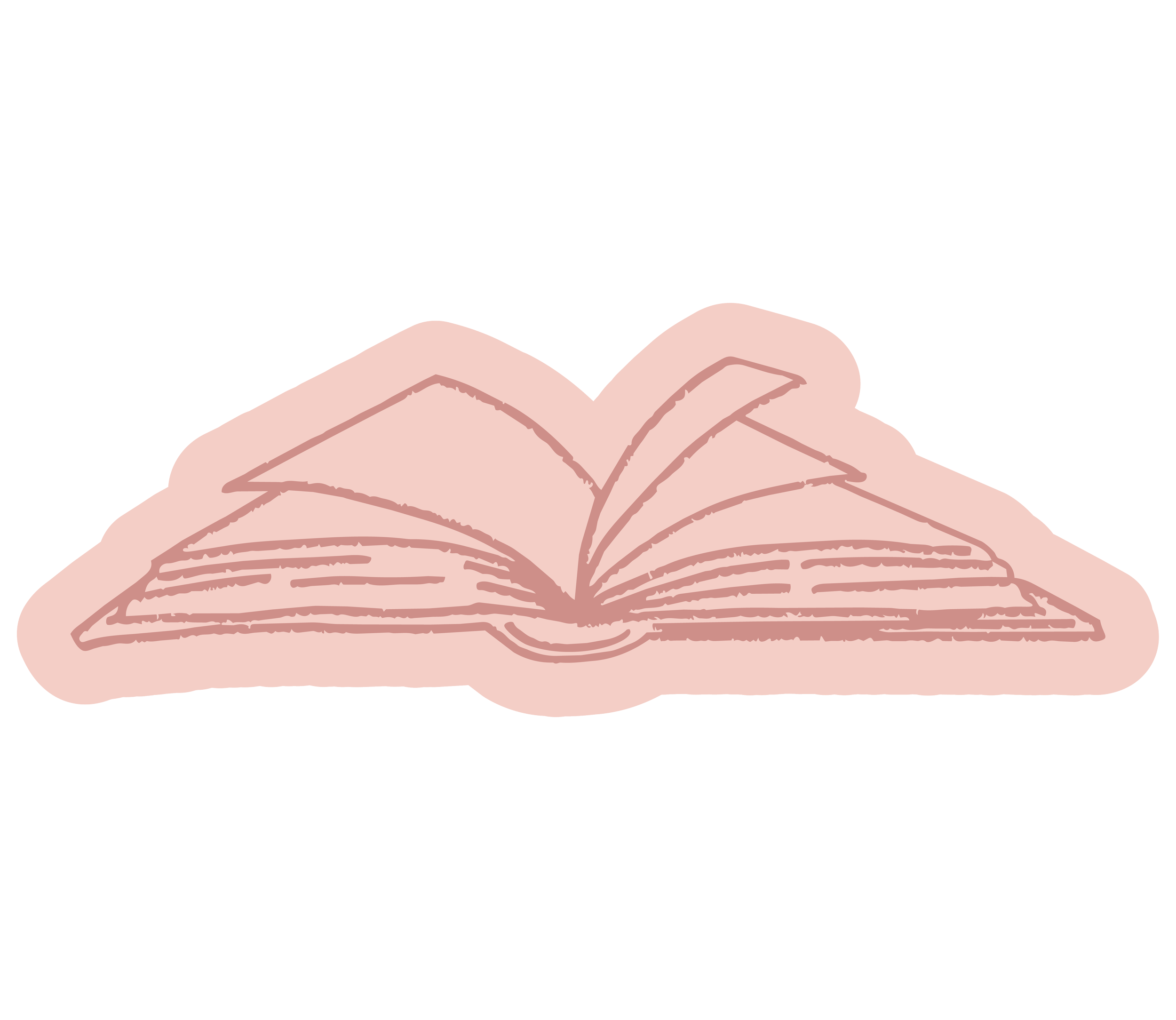 Illustration of book open with pages visible.