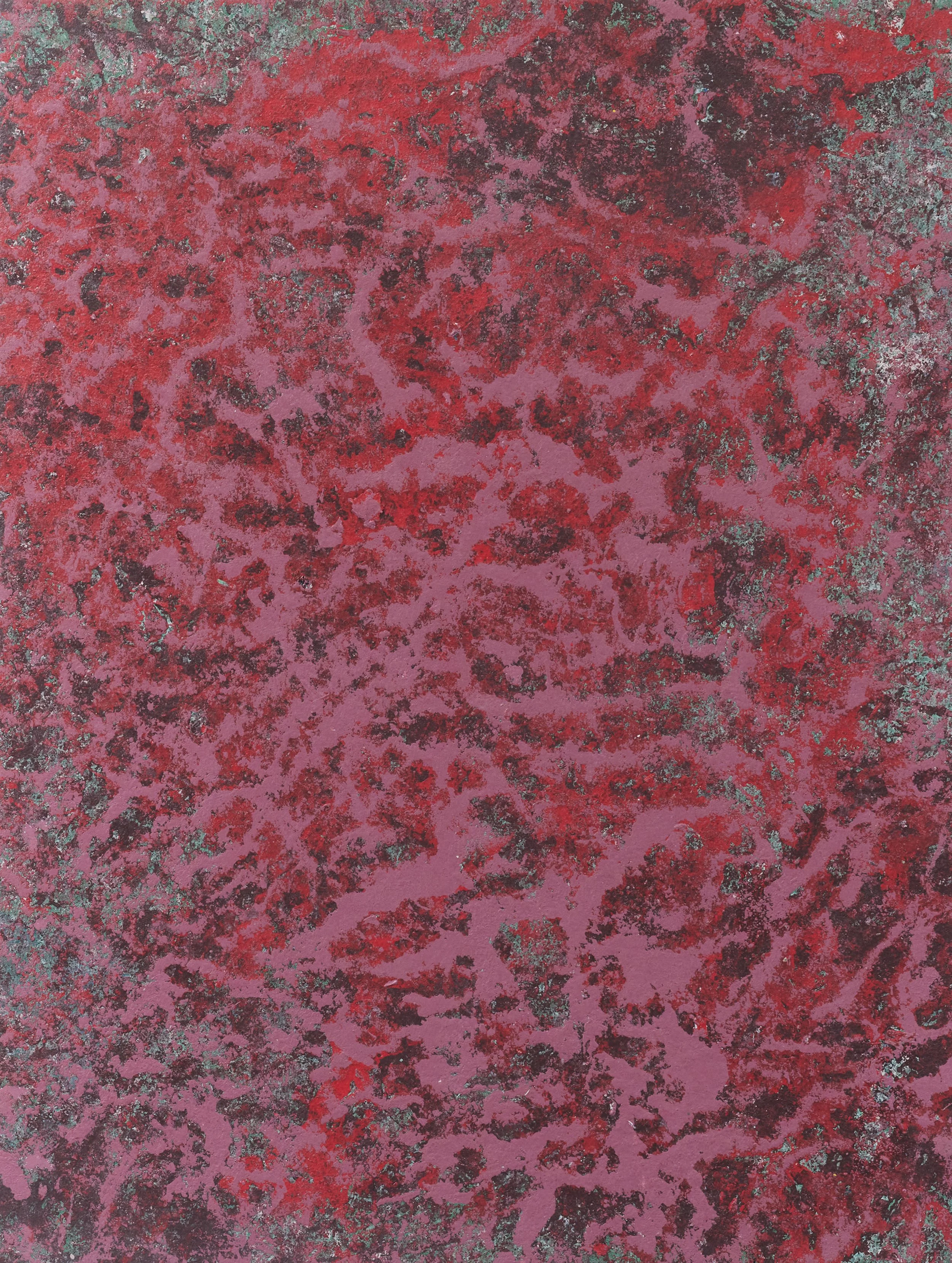 Abstract red and mauve textured background with dark maroon and green flecks